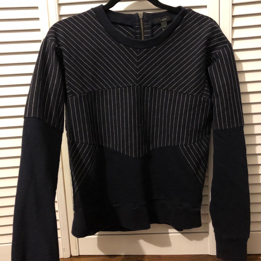 Modern and Sleek Striped pullover.
